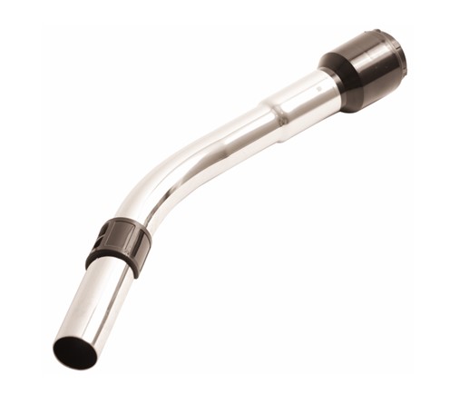 Curved chrome plated steel fitting